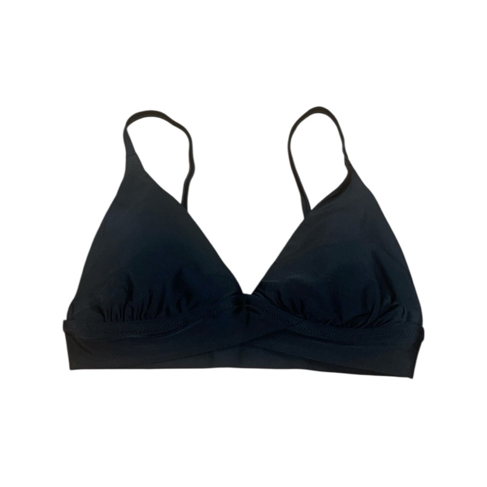 NWT aerie black triangle bikini top